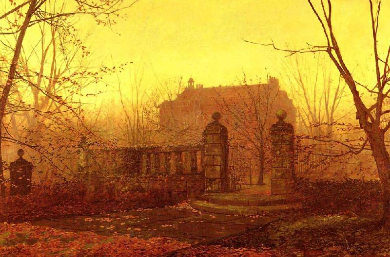 Atkinson Grimshaw Autumn Morning oil painting image